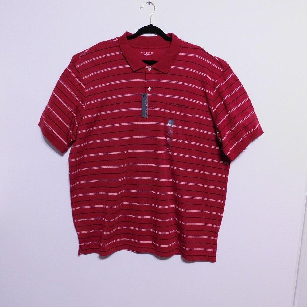Men's Classic Fit Polo Red XXL - NWT